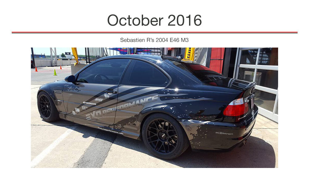 AKG Performance Parts October 2016 Car of the Month -EXO Performance